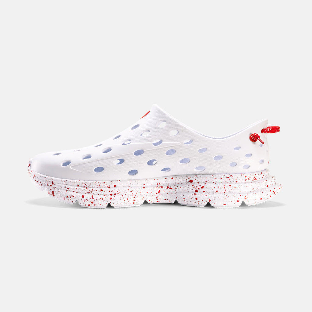Revive - All White / Red Speckle