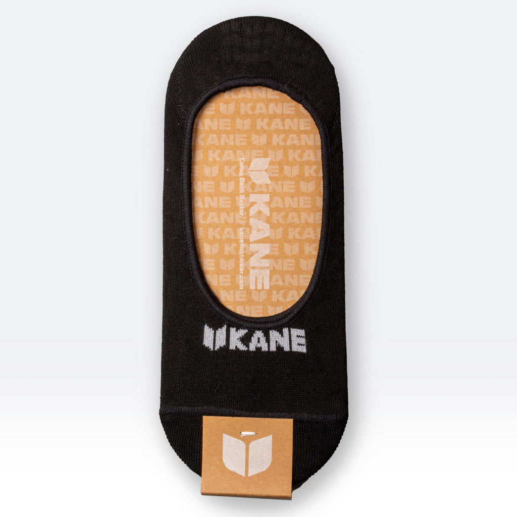 Structured No Show Socks - Black