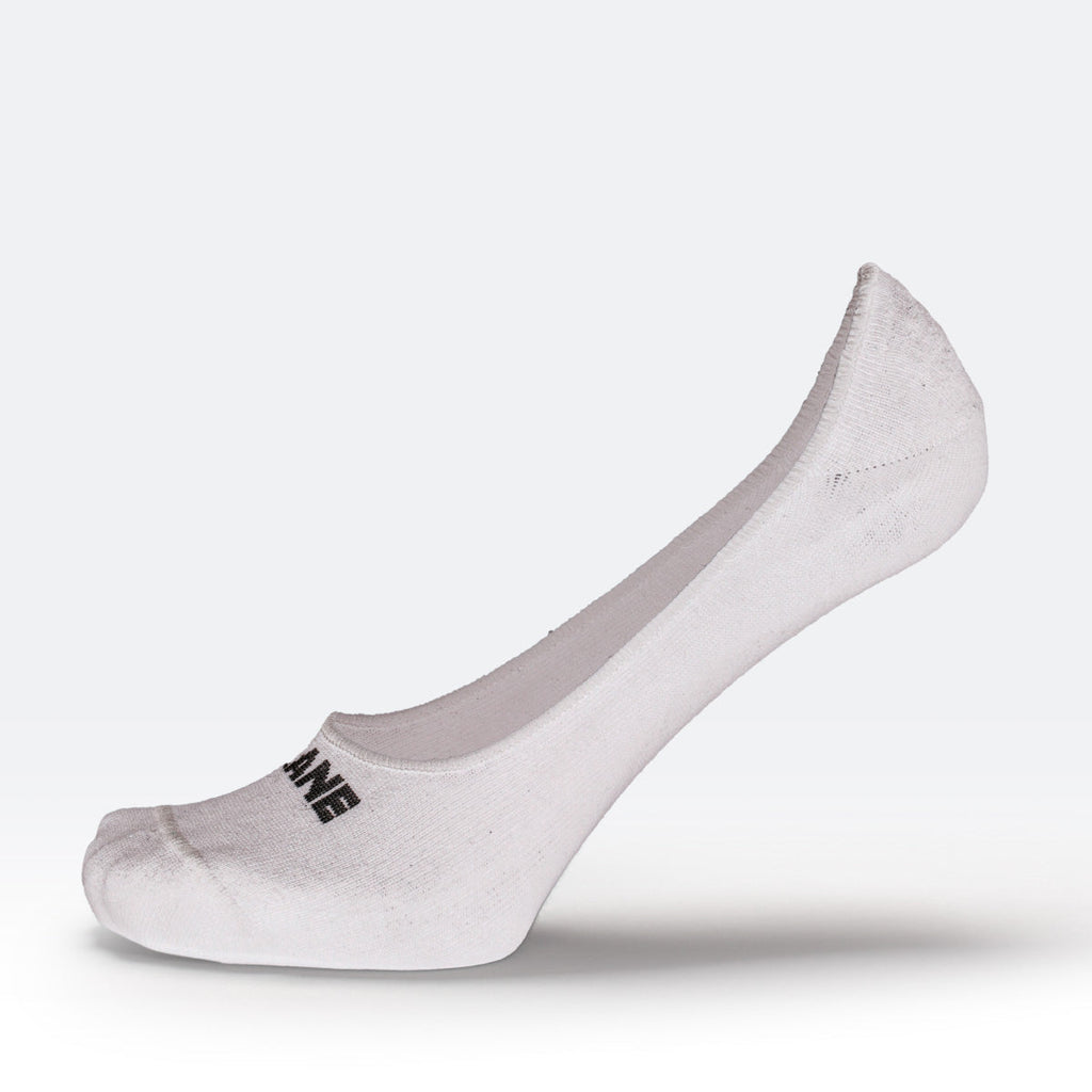 Structured No Show Socks - White